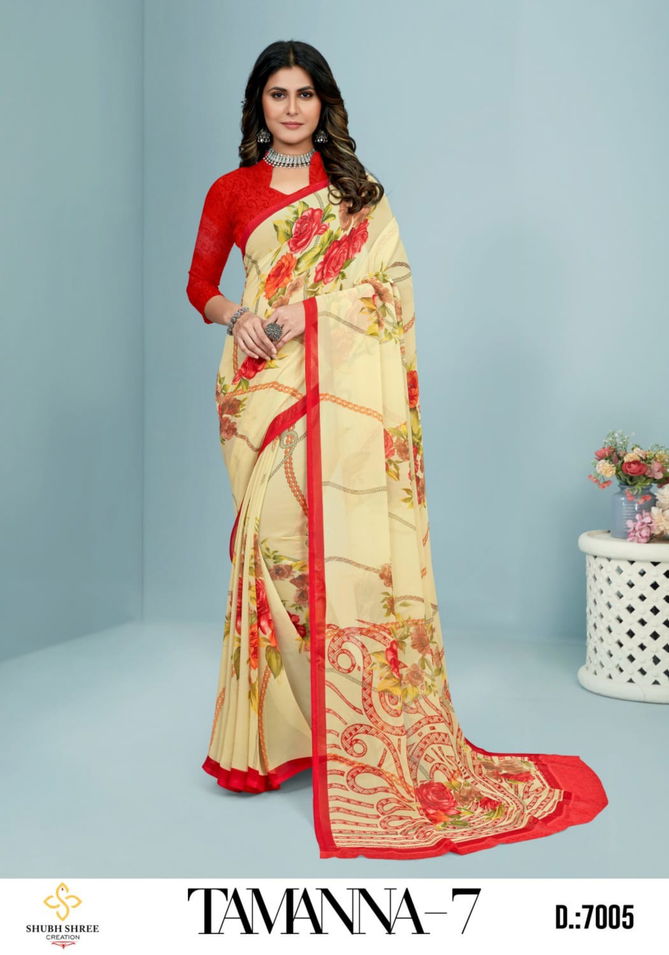 Tamana Shubh Shree Printed Daily Wear Sarees Catalog